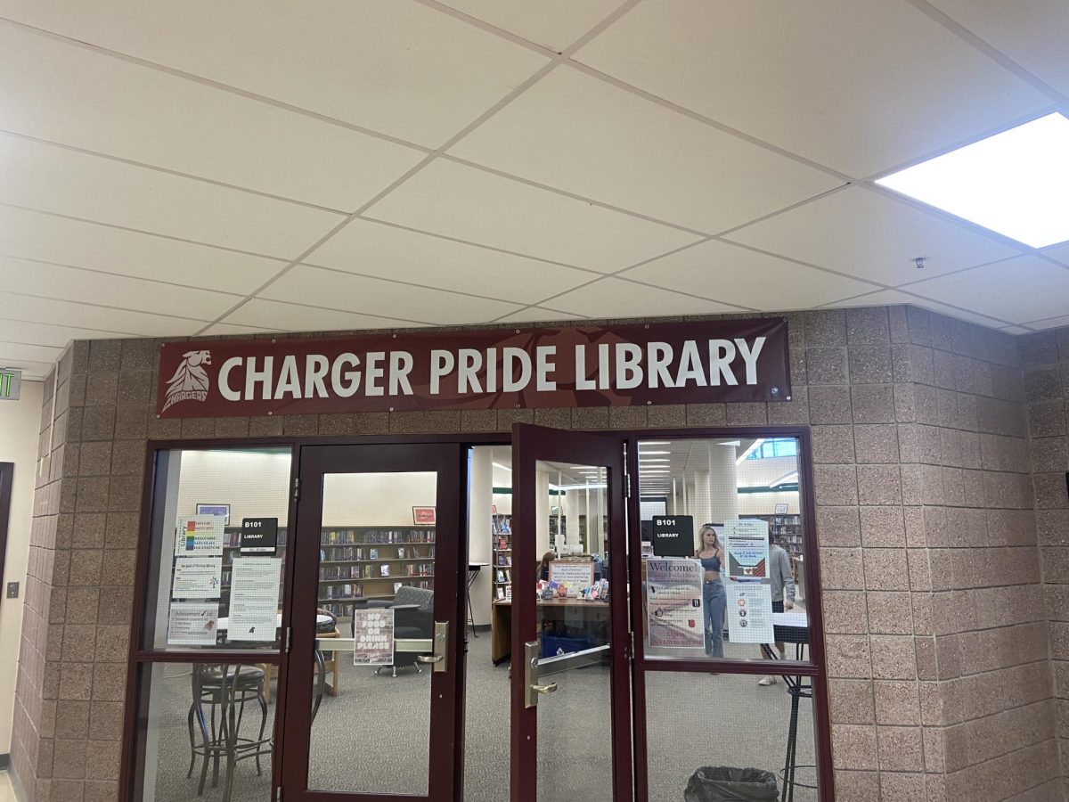 Library displaying Chargerpride